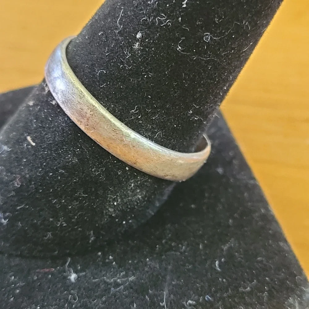 Vintage Tested Sterling Silver Spoon Wrap Ring Adjustable Unmarked